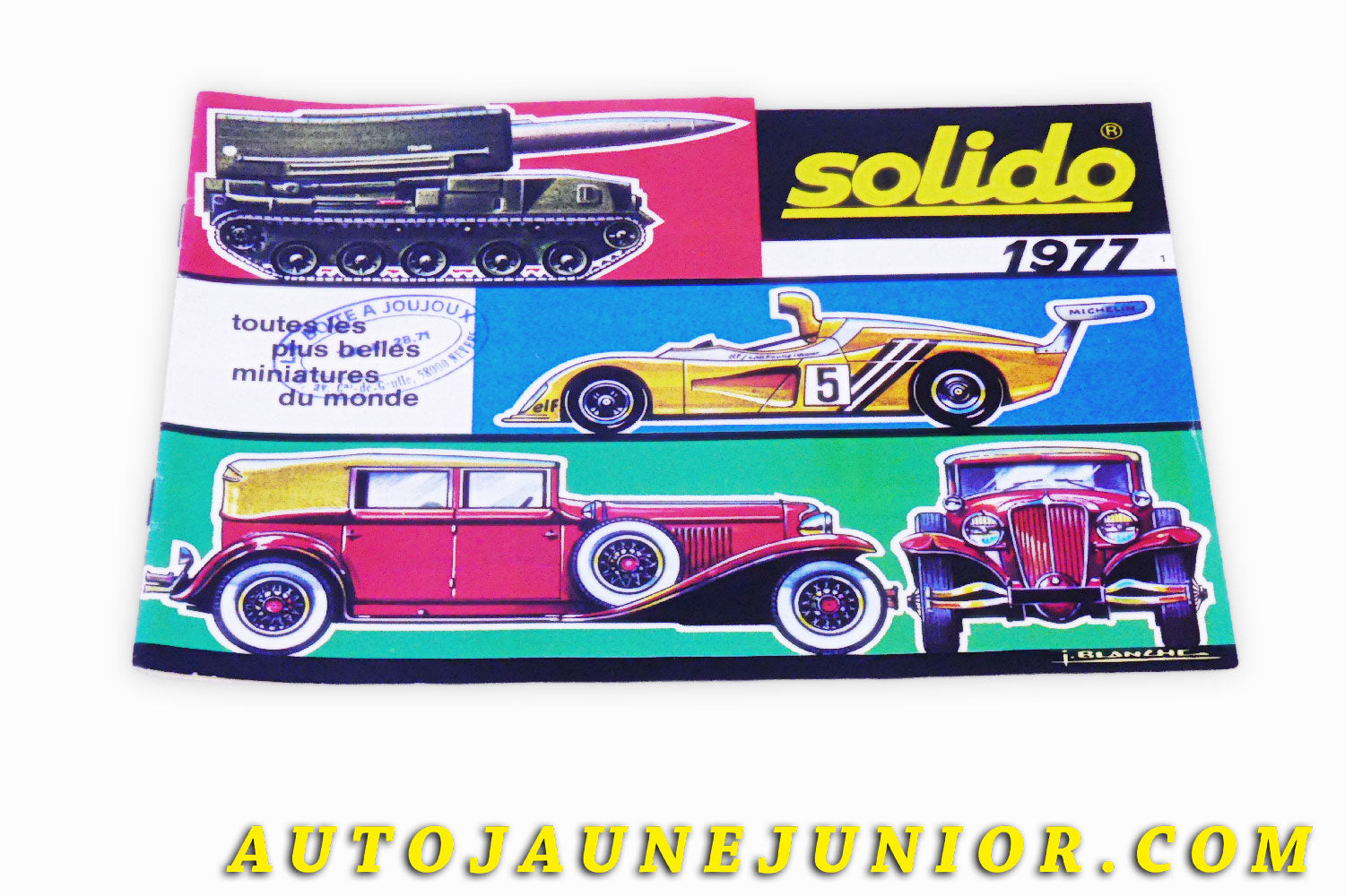 Le #6102 - Solido - Catalogue - 1977 - 24 Pages est en vente sur Auto Jaune Junior ! Découvrez nos collections de diecast Dinky-Toys, Corgi, Corgi-Toys, Solido, Norev… Découvrez notre magasin physique , AutoJaune Paris, ouvert en 1984 par Vincent Espinasse. 41 rue Cavendish, 75019 Paris. Tel : 01 42 40 61 23. Ouvert les mardi et vendredi de 13h à 19h. 