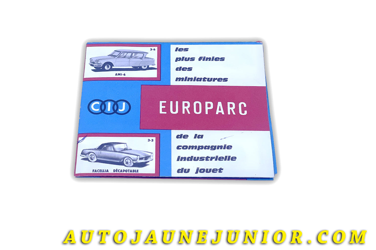 Le #6132 - C-I-J - Catalogue - Feuillet Dépliant en 6 parties est en vente sur Auto Jaune Junior ! Découvrez nos collections de diecast Dinky-Toys, Corgi, Corgi-Toys, Solido, Norev… Découvrez notre magasin physique , AutoJaune Paris, ouvert en 1984 par Vincent Espinasse. 41 rue Cavendish, 75019 Paris. Tel : 01 42 40 61 23. Ouvert les mardi et vendredi de 13h à 19h. 