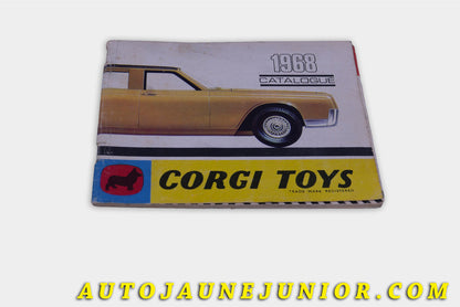 Le #6148 - Corgi Toys - Document - Catalogue 1968  est en vente sur Auto Jaune Junior ! Découvrez nos collections de diecast Dinky-Toys, Corgi, Corgi-Toys, Solido, Norev… Découvrez notre magasin physique , AutoJaune Paris, ouvert en 1984 par Vincent Espinasse. 41 rue Cavendish, 75019 Paris. Tel : 01 42 40 61 23. Ouvert les mardi et vendredi de 13h à 19h. 