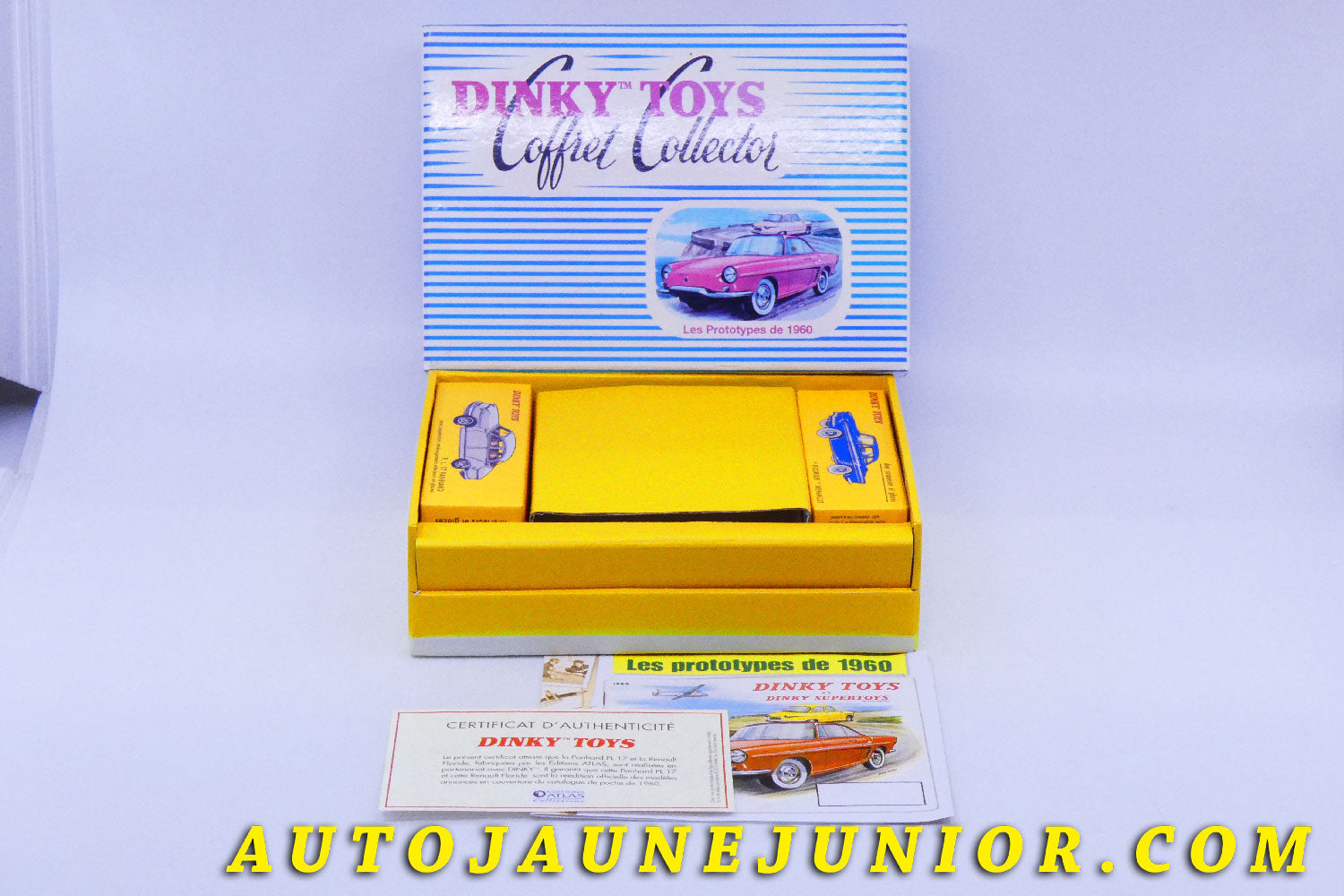 Le #6203 - Dinky Toys - Atlas - Coffret - Les prototypes de 1960 - 543 Renault Floride - 547 Panhard PL 17 est en vente sur Auto Jaune Junior ! Découvrez nos collections de diecast Dinky-Toys, Corgi, Corgi-Toys, Solido, Norev… Découvrez notre magasin physique , AutoJaune Paris, ouvert en 1984 par Vincent Espinasse. 41 rue Cavendish, 75019 Paris. Tel : 01 42 40 61 23. Ouvert les mardi et vendredi de 13h à 19h. 