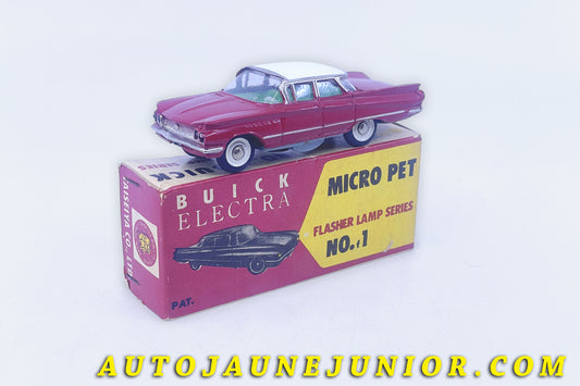 Le #6317 - Taiseiya Micro Pet - Buick - Electra (rare série - Fonctionnement à pile) est en vente sur Auto Jaune Junior ! Découvrez nos collections de diecast Dinky-Toys, Corgi, Corgi-Toys, Solido, Norev… Découvrez notre magasin physique , AutoJaune Paris, ouvert en 1984 par Vincent Espinasse. 41 rue Cavendish, 75019 Paris. Tel : 01 42 40 61 23. Ouvert les mardi et vendredi de 13h à 19h. 