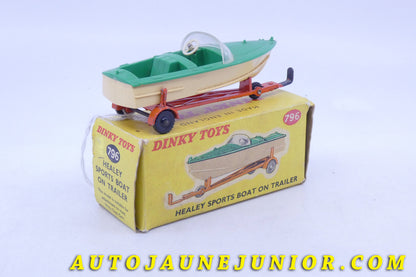 Le Dinky Toys Healey remorque avec hors bord est en vente sur Auto Jaune Junior ! Découvrez nos collections de diecast Minialuxe, CIJ, C-I-J, JRD, J-R-D,  Matchbox, Majorette… AutoJaune Junior ; AutoJauneJunior.com : LE site de partage pour les passionés de miniatures et collectionneurs de jouets anciens ! 