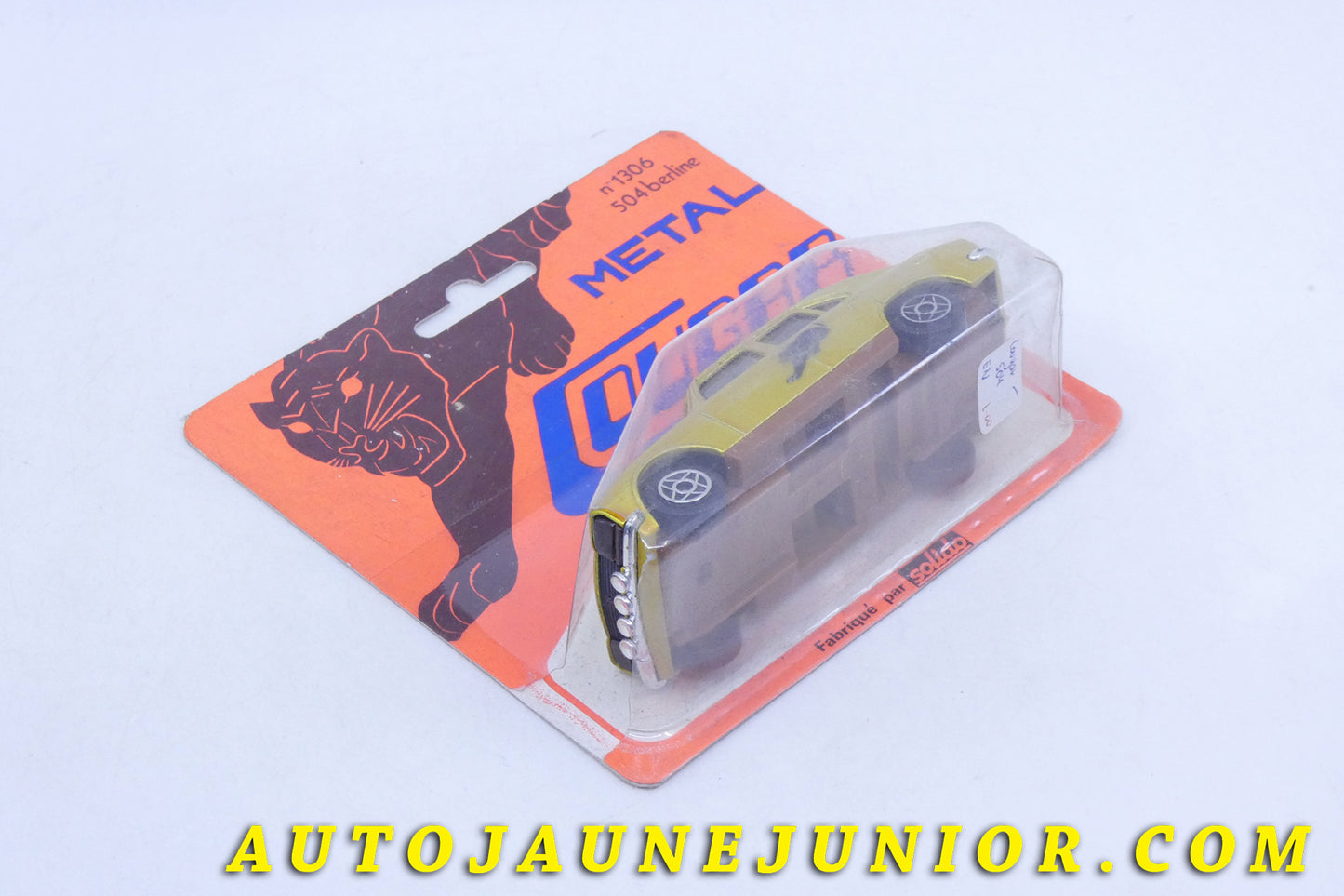 Le Solido Peugeot 504 Berline Cougar est en vente sur Auto Jaune Junior ! Découvrez nos collections de diecast Minialuxe, CIJ, C-I-J, JRD, J-R-D,  Matchbox, Majorette… AutoJaune Junior ; AutoJauneJunior.com : LE site de partage pour les passionés de miniatures et collectionneurs de jouets anciens ! 