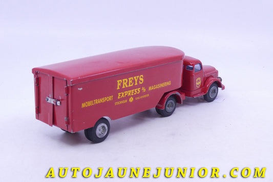 Le Tekno Volvo Volvo : N88 tracteur semi fourgon FREYS (restauré !) est en vente sur Auto Jaune Junior ! Découvrez nos collections de diecast Minialuxe, CIJ, C-I-J, JRD, J-R-D,  Matchbox, Majorette… AutoJaune Junior ; AutoJauneJunior.com : LE site de partage pour les passionés de miniatures et collectionneurs de jouets anciens ! 