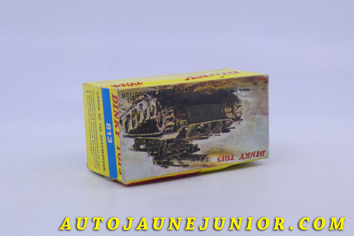 Le Dinky Toys AMX 155 Automoteur est en vente sur Auto Jaune Junior ! Découvrez nos collections de diecast Minialuxe, CIJ, C-I-J, JRD, J-R-D,  Matchbox, Majorette… AutoJaune Junior ; AutoJauneJunior.com : LE site de partage pour les passionés de miniatures et collectionneurs de jouets anciens ! 
