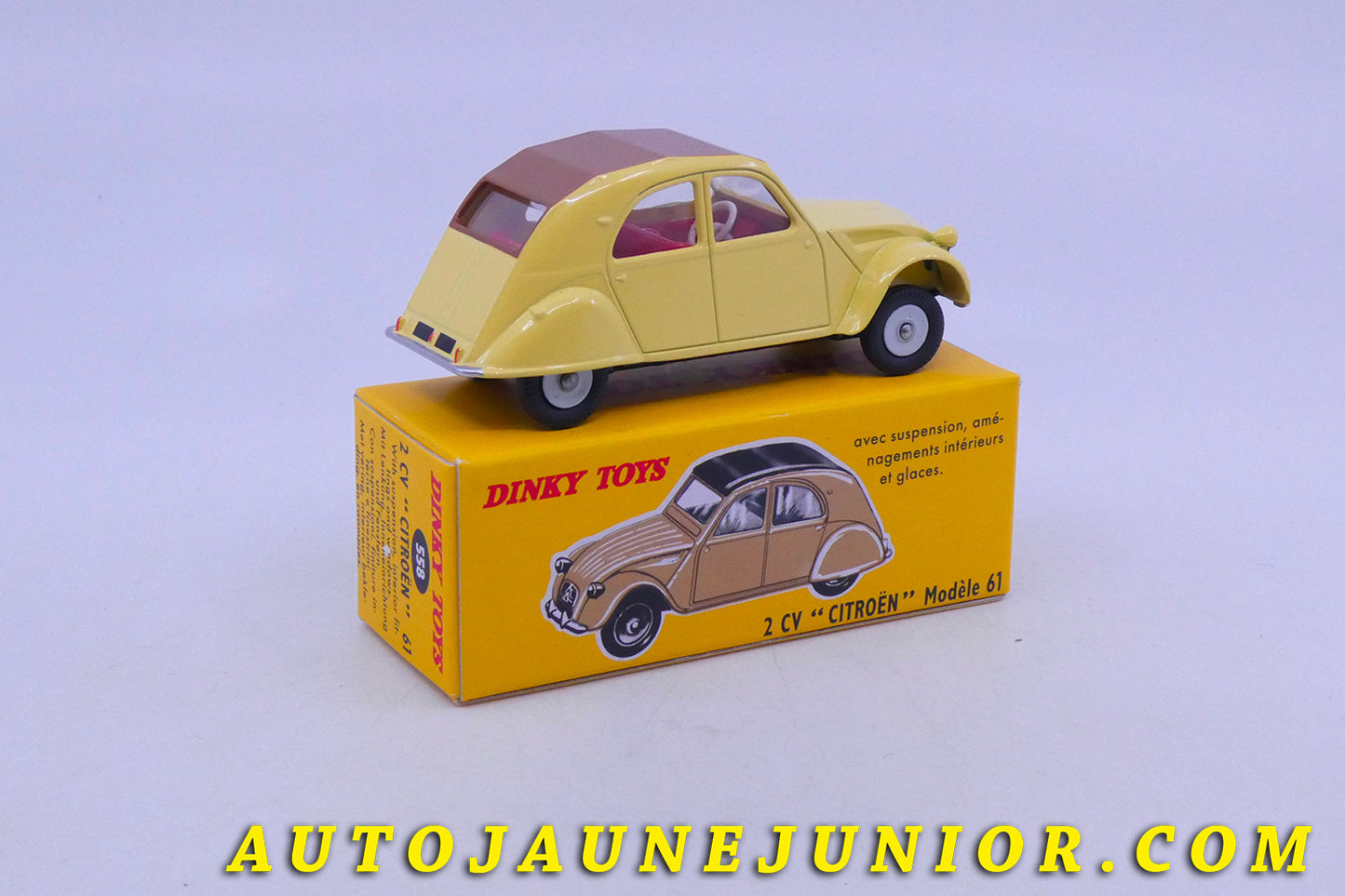 Le Atlas Citroën 2 Cv 61' est en vente sur Auto Jaune Junior ! Découvrez nos collections de diecast Minialuxe, CIJ, C-I-J, JRD, J-R-D,  Matchbox, Majorette… AutoJaune Junior ; AutoJauneJunior.com : LE site de partage pour les passionés de miniatures et collectionneurs de jouets anciens ! 