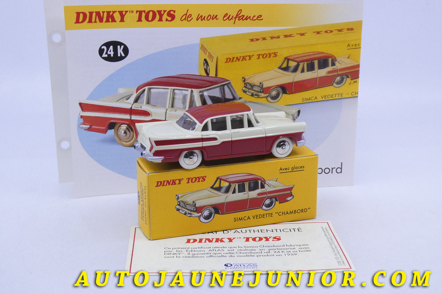Le Atlas Simca Chambord est en vente sur Auto Jaune Junior ! Découvrez nos collections de diecast Minialuxe, CIJ, C-I-J, JRD, J-R-D,  Matchbox, Majorette… AutoJaune Junior ; AutoJauneJunior.com : LE site de partage pour les passionés de miniatures et collectionneurs de jouets anciens ! 