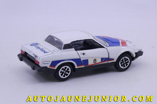 Le Dinky Toys Triumph TR7 Leyland Rallye est en vente sur Auto Jaune Junior ! Découvrez nos collections de diecast Minialuxe, CIJ, C-I-J, JRD, J-R-D,  Matchbox, Majorette… AutoJaune Junior ; AutoJauneJunior.com : LE site de partage pour les passionés de miniatures et collectionneurs de jouets anciens ! 