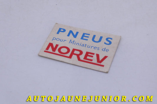 Le Norev Objet Papier d'origine "Pneus Norev" est en vente sur Auto Jaune Junior ! Découvrez nos collections de diecast Minialuxe, CIJ, C-I-J, JRD, J-R-D,  Matchbox, Majorette… AutoJaune Junior ; AutoJauneJunior.com : LE site de partage pour les passionés de miniatures et collectionneurs de jouets anciens ! 