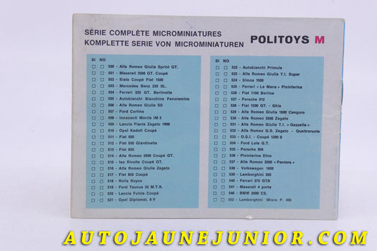 Le Politoys Document Catalogue  est en vente sur Auto Jaune Junior ! Découvrez nos collections de diecast Minialuxe, CIJ, C-I-J, JRD, J-R-D,  Matchbox, Majorette… AutoJaune Junior ; AutoJauneJunior.com : LE site de partage pour les passionés de miniatures et collectionneurs de jouets anciens ! 
