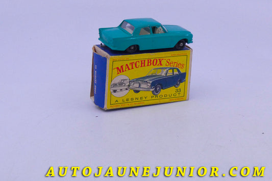 Le Matchbox Ford Zephyr 6 est en vente sur Auto Jaune Junior ! Découvrez nos collections de diecast Minialuxe, CIJ, C-I-J, JRD, J-R-D,  Matchbox, Majorette… AutoJaune Junior ; AutoJauneJunior.com : LE site de partage pour les passionés de miniatures et collectionneurs de jouets anciens ! 