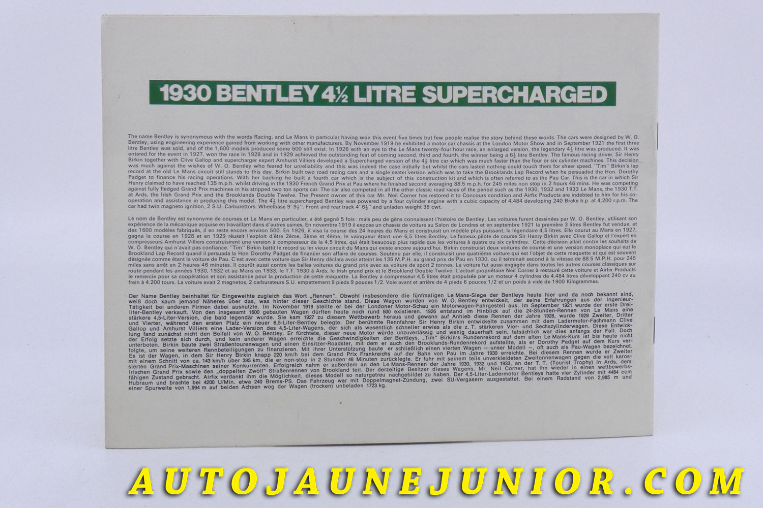 Le Autre Fabriquant Document Notice de montage est en vente sur Auto Jaune Junior ! Découvrez nos collections de diecast Minialuxe, CIJ, C-I-J, JRD, J-R-D,  Matchbox, Majorette… AutoJaune Junior ; AutoJauneJunior.com : LE site de partage pour les passionés de miniatures et collectionneurs de jouets anciens ! 