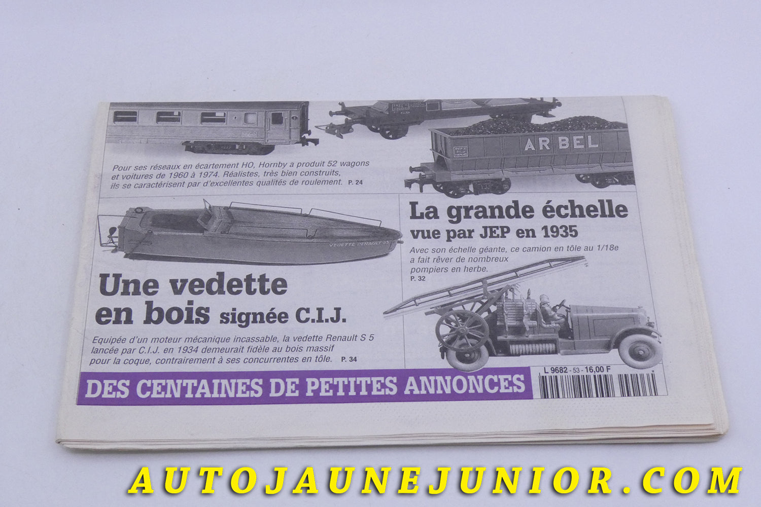 Le Journal Aucun La vie du jouet est en vente sur Auto Jaune Junior ! Découvrez nos collections de diecast Minialuxe, CIJ, C-I-J, JRD, J-R-D,  Matchbox, Majorette… AutoJaune Junior ; AutoJauneJunior.com : LE site de partage pour les passionés de miniatures et collectionneurs de jouets anciens ! 