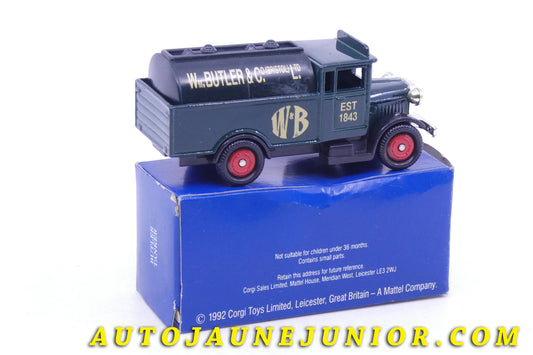 Le Corgi Toys Morris Citerne "Butler" est en vente sur Auto Jaune Junior ! Découvrez nos collections de diecast Minialuxe, CIJ, C-I-J, JRD, J-R-D,  Matchbox, Majorette… AutoJaune Junior ; AutoJauneJunior.com : LE site de partage pour les passionés de miniatures et collectionneurs de jouets anciens ! 