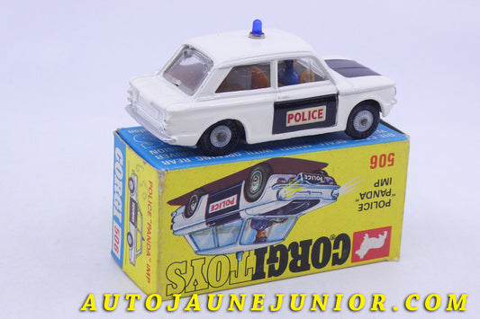 Le Corgi Toys Sunbeam Imlpala Police est en vente sur Auto Jaune Junior ! Découvrez nos collections de diecast Minialuxe, CIJ, C-I-J, JRD, J-R-D,  Matchbox, Majorette… AutoJaune Junior ; AutoJauneJunior.com : LE site de partage pour les passionés de miniatures et collectionneurs de jouets anciens ! 
