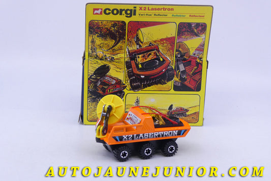 Le Corgi Toys X-Plorations  X2-Lasertron est en vente sur Auto Jaune Junior ! Découvrez nos collections de diecast Minialuxe, CIJ, C-I-J, JRD, J-R-D,  Matchbox, Majorette… AutoJaune Junior ; AutoJauneJunior.com : LE site de partage pour les passionés de miniatures et collectionneurs de jouets anciens ! 