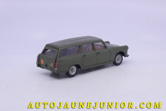 Le Dinky Toys Peugeot 404 Break Militaire est en vente sur Auto Jaune Junior ! Découvrez nos collections de diecast Minialuxe, CIJ, C-I-J, JRD, J-R-D,  Matchbox, Majorette… AutoJaune Junior ; AutoJauneJunior.com : LE site de partage pour les passionés de miniatures et collectionneurs de jouets anciens ! 