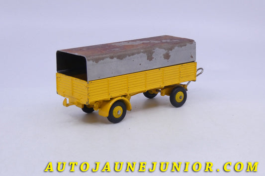 Le Dinky Toys Remorque Deux essieux ridelles bâché est en vente sur Auto Jaune Junior ! Découvrez nos collections de diecast Minialuxe, CIJ, C-I-J, JRD, J-R-D,  Matchbox, Majorette… AutoJaune Junior ; AutoJauneJunior.com : LE site de partage pour les passionés de miniatures et collectionneurs de jouets anciens ! 