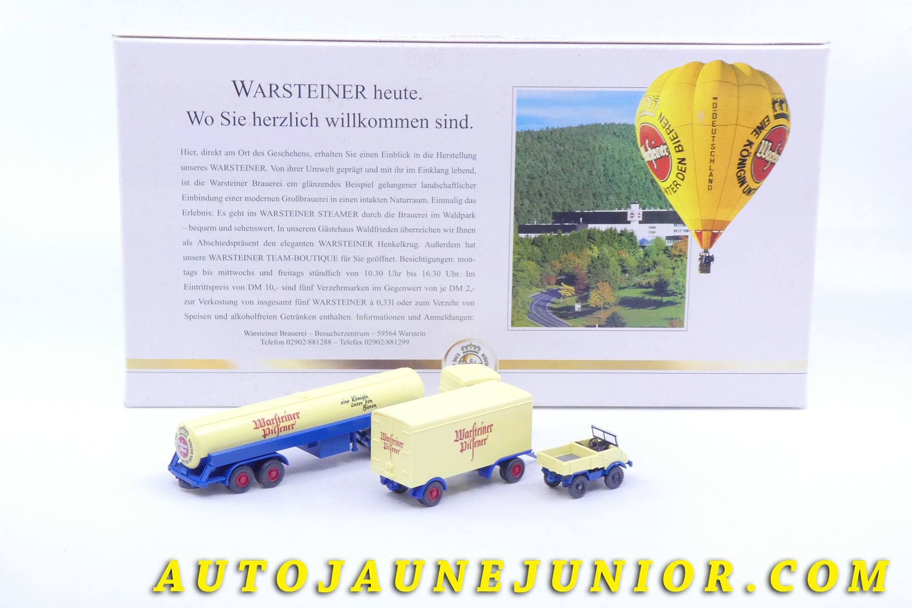 Le #2603 - Wiking - Mercedes - "l'automobile historique des Bieres Warsteiner"  est en vente sur Auto Jaune Junior ! Découvrez nos collections de diecast Minialuxe, CIJ, C-I-J, JRD, J-R-D,  Matchbox, Majorette… AutoJauneJunior.com : le site de vente en ligne et de partage pour les passionés de miniatures et collectionneurs de jouets anciens ! Des centaines de modèles en vente, et des nouveautés mises en ligne chaque jour à 21h00 !