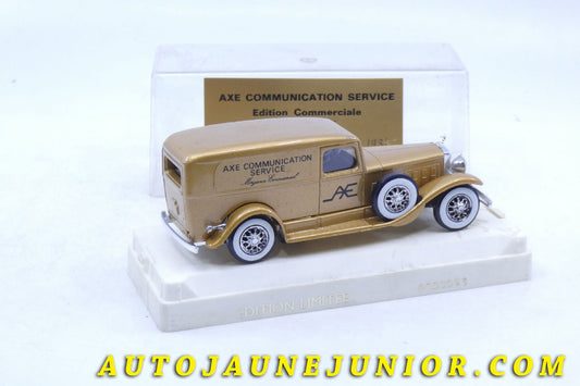 Le #2821 - Solido - Cadillac - V16 1931 édition spéciale pour "Axe communication". Édition limitée à 100 exemplaires. CODE 1 ! est en vente sur Auto Jaune Junior ! Découvrez nos collections de diecast Minialuxe, CIJ, C-I-J, JRD, J-R-D,  Matchbox, Majorette… AutoJauneJunior.com : le site de vente en ligne et de partage pour les passionés de miniatures et collectionneurs de jouets anciens ! Des centaines de modèles en vente, et des nouveautés mises en ligne chaque jour à 21h00 !