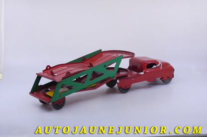 Le Banner (à confirmer ! ) Camion - Semi Remorque Porte auto (à frictions est en vente sur Auto Jaune Junior ! Découvrez nos collections de diecast Minialuxe, CIJ, C-I-J, JRD, J-R-D,  Matchbox, Majorette… AutoJaune Junior ; AutoJauneJunior.com : LE site de partage pour les passionés de miniatures et collectionneurs de jouets anciens ! 