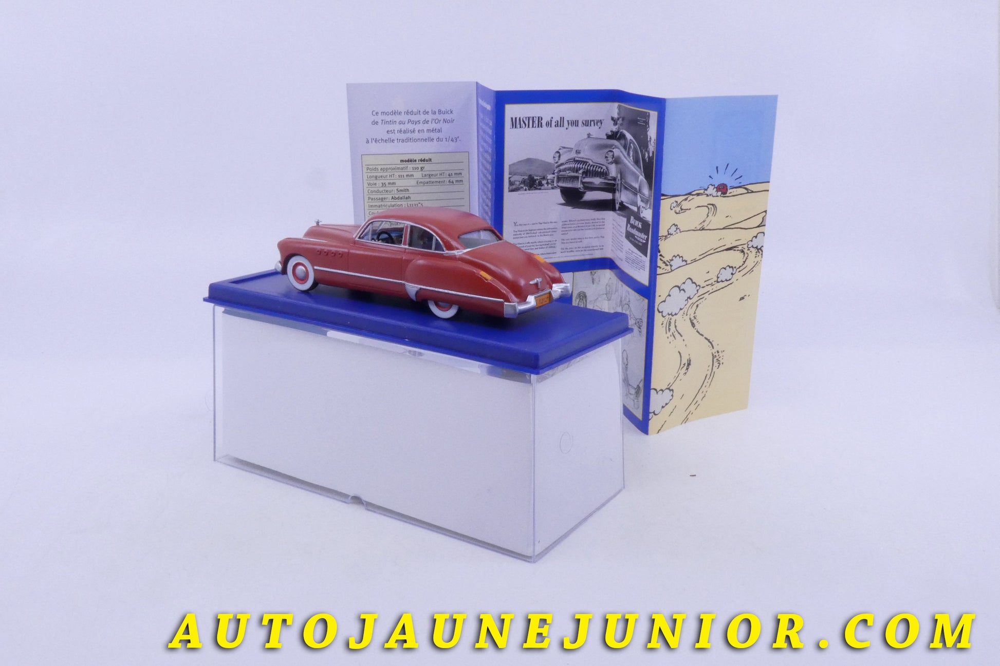 Le Atlas Buick Coupé - Tintin au pays de l'or noir est en vente sur Auto Jaune Junior ! Découvrez nos collections de diecast Minialuxe, CIJ, C-I-J, JRD, J-R-D,  Matchbox, Majorette… AutoJaune Junior ; AutoJauneJunior.com : LE site de partage pour les passionés de miniatures et collectionneurs de jouets anciens ! 