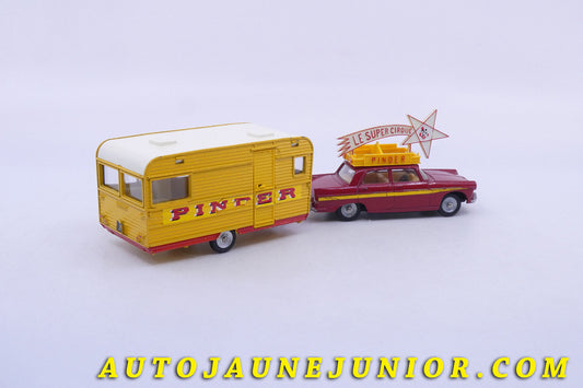 Le Dinky Toys Peugeot 404 Pinder et 404 avec caravane "Pinder"Caravane est en vente sur Auto Jaune Junior ! Découvrez nos collections de diecast Minialuxe, CIJ, C-I-J, JRD, J-R-D,  Matchbox, Majorette… AutoJauneJunior.com : LE site de partage pour les passionés de miniatures et collectionneurs de jouets anciens ! 