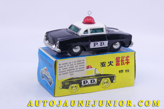 Le Chine Auto Berline Police MF 900 est en vente sur Auto Jaune Junior ! Découvrez nos collections de diecast Minialuxe, CIJ, C-I-J, JRD, J-R-D,  Matchbox, Majorette… AutoJaune Junior ; AutoJauneJunior.com : LE site de partage pour les passionés de miniatures et collectionneurs de jouets anciens ! 
