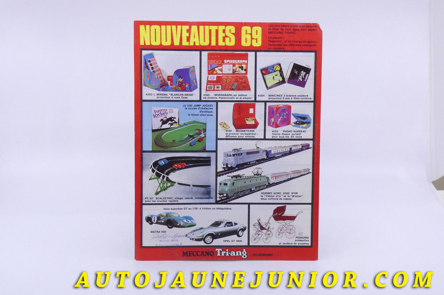 #3268 - Dinky Toys - A4 publicitaire 1970 -  Nouveautés 1969 -Meccano - Tri-ang