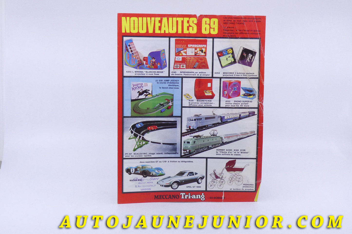 Le Dinky Toys A4 publicitaire 1971  Nouveautés 1969 -Meccano - Tri-ang est en vente sur Auto Jaune Junior ! Découvrez nos collections de diecast Minialuxe, CIJ, C-I-J, JRD, J-R-D,  Matchbox, Majorette… AutoJaune Junior ; AutoJauneJunior.com : LE site de partage pour les passionés de miniatures et collectionneurs de jouets anciens ! 