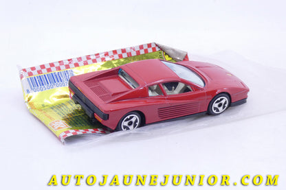 Le Burago Ferrari Testarossa est en vente sur Auto Jaune Junior ! Découvrez nos collections de diecast Minialuxe, CIJ, C-I-J, JRD, J-R-D,  Matchbox, Majorette… AutoJaune Junior ; AutoJauneJunior.com : LE site de partage pour les passionés de miniatures et collectionneurs de jouets anciens ! 