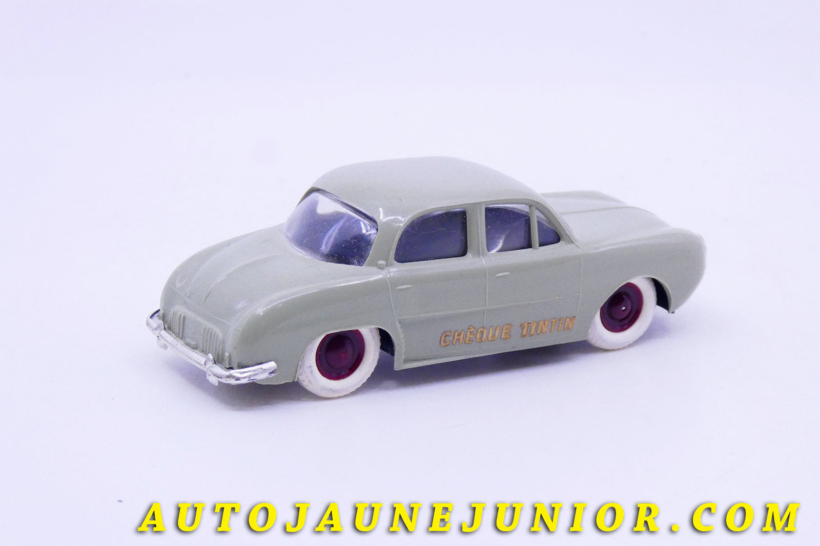 Le #3435 - Minialuxe - Renault - Dauphine "Cheque Tintins" est en vente sur Auto Jaune Junior ! Découvrez nos collections de diecast Minialuxe, CIJ, C-I-J, JRD, J-R-D,  Matchbox, Majorette… AutoJauneJunior.com : le site de vente en ligne et de partage pour les passionés de miniatures et collectionneurs de jouets anciens ! Des centaines de modèles en vente, et des nouveautés mises en ligne chaque jour à 21h00 !
