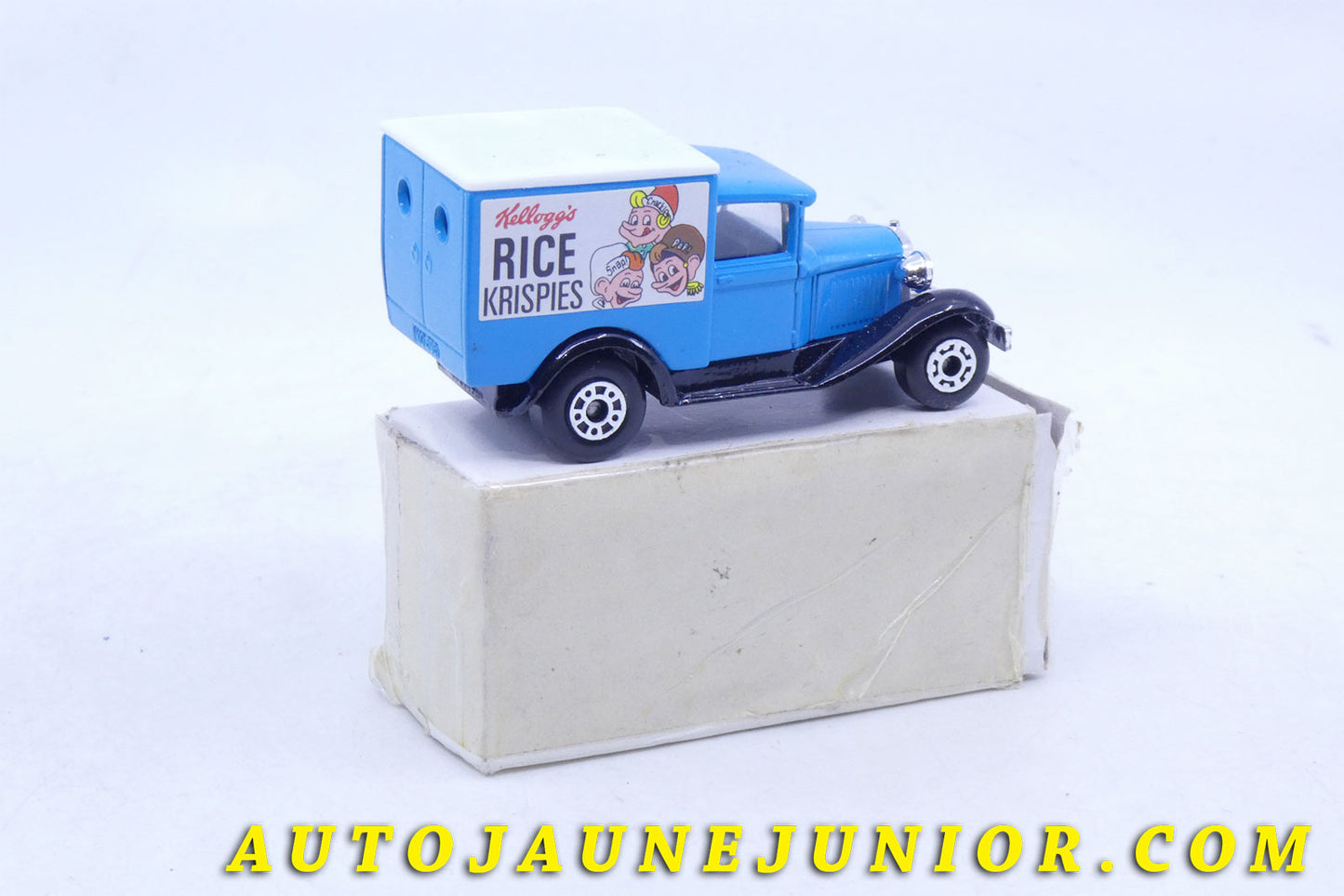 Le #3728 - Matchbox - Ford - Fourgon A 1929 "Rice Krispies b- Kellog's"  est en vente sur Auto Jaune Junior ! Découvrez nos collections de diecast Minialuxe, CIJ, C-I-J, JRD, J-R-D,  Matchbox, Majorette… AutoJauneJunior.com : le site de vente en ligne et de partage pour les passionés de miniatures et collectionneurs de jouets anciens ! Des centaines de modèles en vente, et des nouveautés mises en ligne chaque jour à 21h00 !