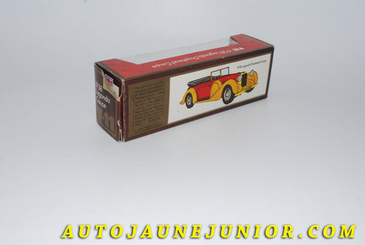 Le #3750 - Matchbox - Lagonda - Drophead Coupé "1938" est en vente sur Auto Jaune Junior ! Découvrez nos collections de diecast Minialuxe, CIJ, C-I-J, JRD, J-R-D,  Matchbox, Majorette… AutoJauneJunior.com : le site de vente en ligne et de partage pour les passionés de miniatures et collectionneurs de jouets anciens ! Des centaines de modèles en vente, et des nouveautés mises en ligne chaque jour à 21h00 !