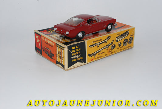 Le #3758 - AMT - Ford - Mustang Fastback "65" est en vente sur Auto Jaune Junior ! Découvrez nos collections de diecast Minialuxe, CIJ, C-I-J, JRD, J-R-D,  Matchbox, Majorette… AutoJauneJunior.com : le site de vente en ligne et de partage pour les passionés de miniatures et collectionneurs de jouets anciens ! Des centaines de modèles en vente, et des nouveautés mises en ligne chaque jour à 21h00 !