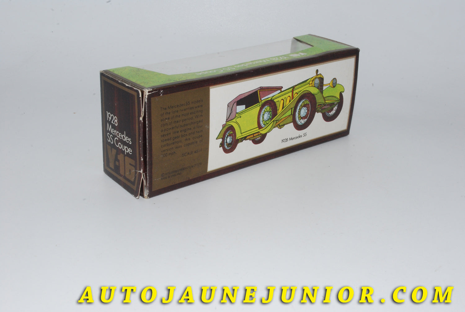 Le #3767 - Matchbox - Mercedes - SS coupé "1928" est en vente sur Auto Jaune Junior ! Découvrez nos collections de diecast Minialuxe, CIJ, C-I-J, JRD, J-R-D,  Matchbox, Majorette… AutoJauneJunior.com : le site de vente en ligne et de partage pour les passionés de miniatures et collectionneurs de jouets anciens ! Des centaines de modèles en vente, et des nouveautés mises en ligne chaque jour à 21h00 !
