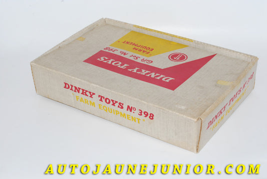 Le #3769 - Dinky Toys - Coffret - Rare Gift Set #398 "Farm Equipment" est en vente sur Auto Jaune Junior ! Découvrez nos collections de diecast Minialuxe, CIJ, C-I-J, JRD, J-R-D,  Matchbox, Majorette… AutoJauneJunior.com : le site de vente en ligne et de partage pour les passionés de miniatures et collectionneurs de jouets anciens ! Des centaines de modèles en vente, et des nouveautés mises en ligne chaque jour à 21h00 !