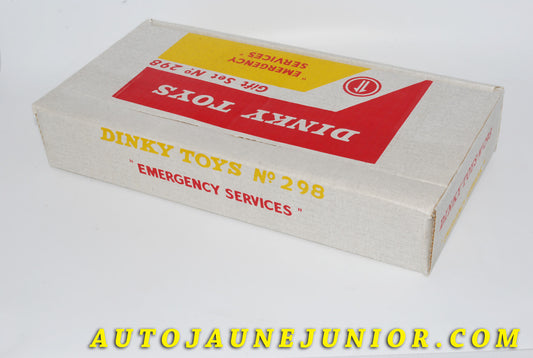 Le #3770 - Dinky Toys - Coffret - Rare Gift Set "Emergency Services" est en vente sur Auto Jaune Junior ! Découvrez nos collections de diecast Minialuxe, CIJ, C-I-J, JRD, J-R-D,  Matchbox, Majorette… AutoJauneJunior.com : le site de vente en ligne et de partage pour les passionés de miniatures et collectionneurs de jouets anciens ! Des centaines de modèles en vente, et des nouveautés mises en ligne chaque jour à 21h00 !