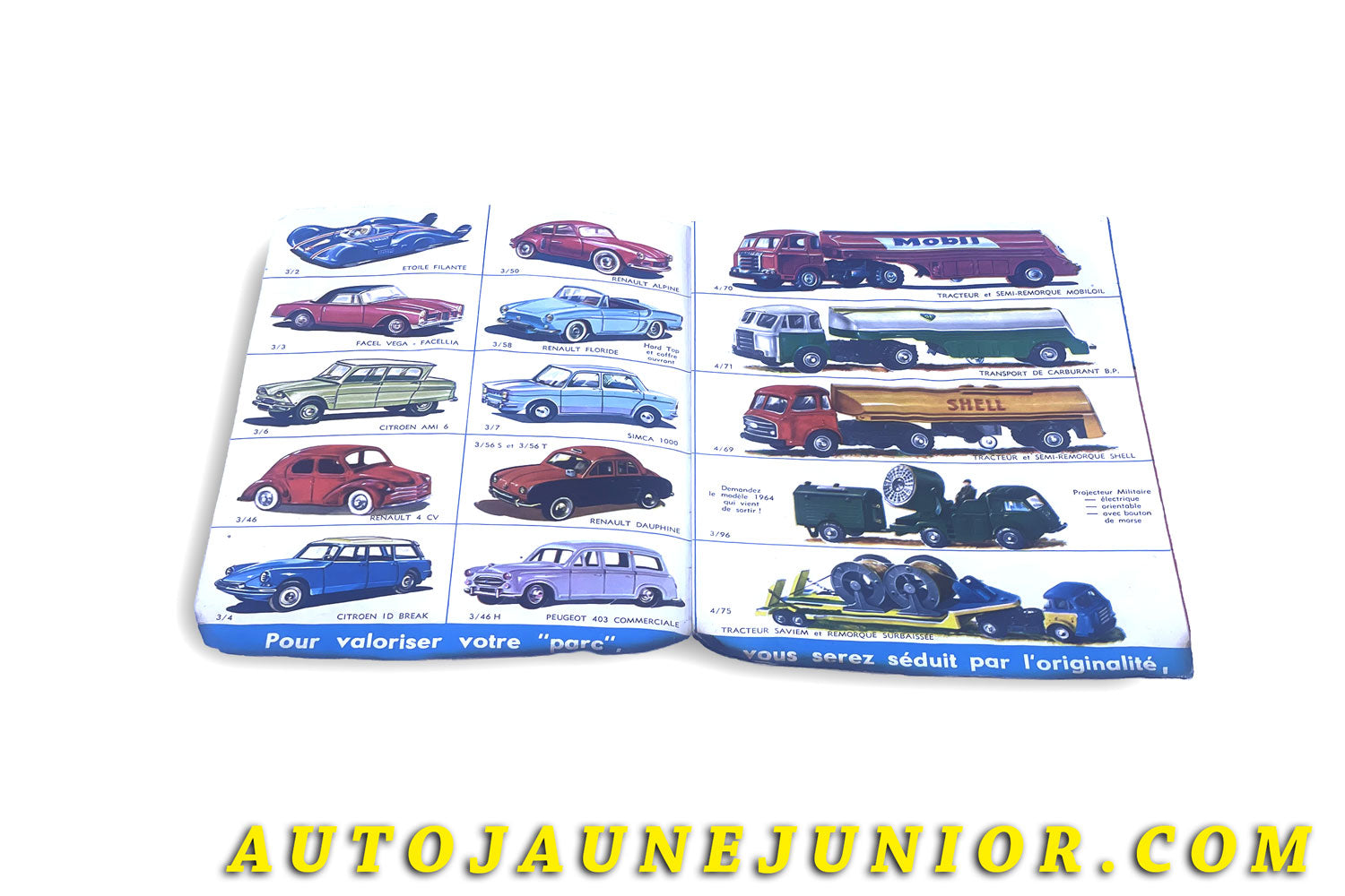 Le #3865 - C-I-J - Catalogue - Edition 1968 - Dépliant en triptique recto verso et en couleur !   est en vente sur Auto Jaune Junior ! Découvrez nos collections de diecast Minialuxe, CIJ, C-I-J, JRD, J-R-D,  Matchbox, Majorette… AutoJauneJunior.com : le site de vente en ligne et de partage pour les passionés de miniatures et collectionneurs de jouets anciens ! Des centaines de modèles en vente, et des nouveautés mises en ligne chaque jour à 21h00 !
