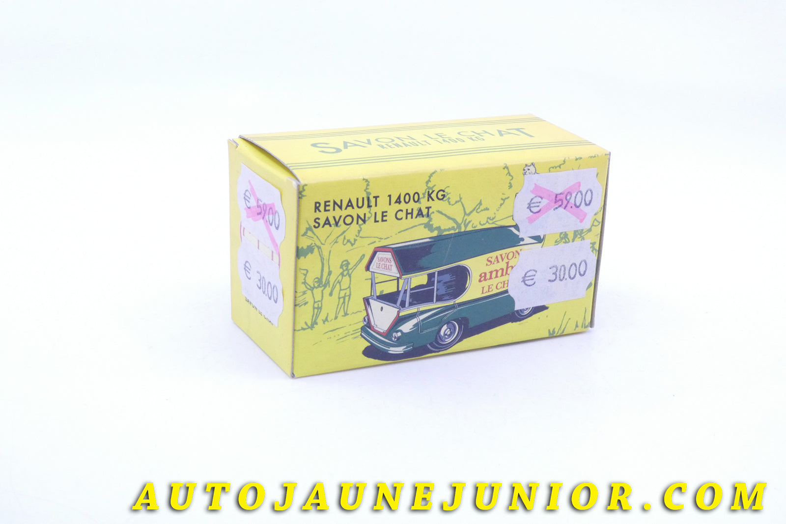 Le #3962 - C-I-J - Renault - 1400 Kg "Savon Le Chat" est en vente sur Auto Jaune Junior ! Découvrez nos collections de diecast Minialuxe, CIJ, C-I-J, JRD, J-R-D,  Matchbox, Majorette… AutoJauneJunior.com : le site de vente en ligne et de partage pour les passionés de miniatures et collectionneurs de jouets anciens ! Des centaines de modèles en vente, et des nouveautés mises en ligne chaque jour à 21h00 !