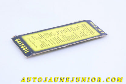 Le #3978 - Norev - DAF - Socle original boite Mica - Daffodil est en vente sur Auto Jaune Junior ! Découvrez nos collections de diecast Minialuxe, CIJ, C-I-J, JRD, J-R-D,  Matchbox, Majorette… AutoJauneJunior.com : le site de vente en ligne et de partage pour les passionés de miniatures et collectionneurs de jouets anciens ! Des centaines de modèles en vente, et des nouveautés mises en ligne chaque jour à 21h00 !
