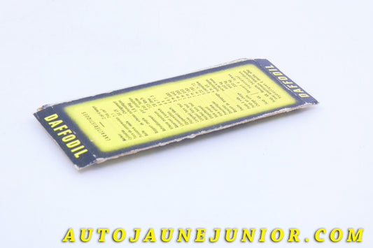 Le #3978 - Norev - DAF - Socle original boite Mica - Daffodil est en vente sur Auto Jaune Junior ! Découvrez nos collections de diecast Minialuxe, CIJ, C-I-J, JRD, J-R-D,  Matchbox, Majorette… AutoJauneJunior.com : le site de vente en ligne et de partage pour les passionés de miniatures et collectionneurs de jouets anciens ! Des centaines de modèles en vente, et des nouveautés mises en ligne chaque jour à 21h00 !