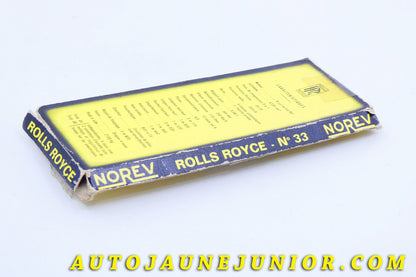 Le #3979 - Norev - Rolls Royce - Socle original boite Mica - Silver Shadow est en vente sur Auto Jaune Junior ! Découvrez nos collections de diecast Minialuxe, CIJ, C-I-J, JRD, J-R-D,  Matchbox, Majorette… AutoJauneJunior.com : le site de vente en ligne et de partage pour les passionés de miniatures et collectionneurs de jouets anciens ! Des centaines de modèles en vente, et des nouveautés mises en ligne chaque jour à 21h00 !