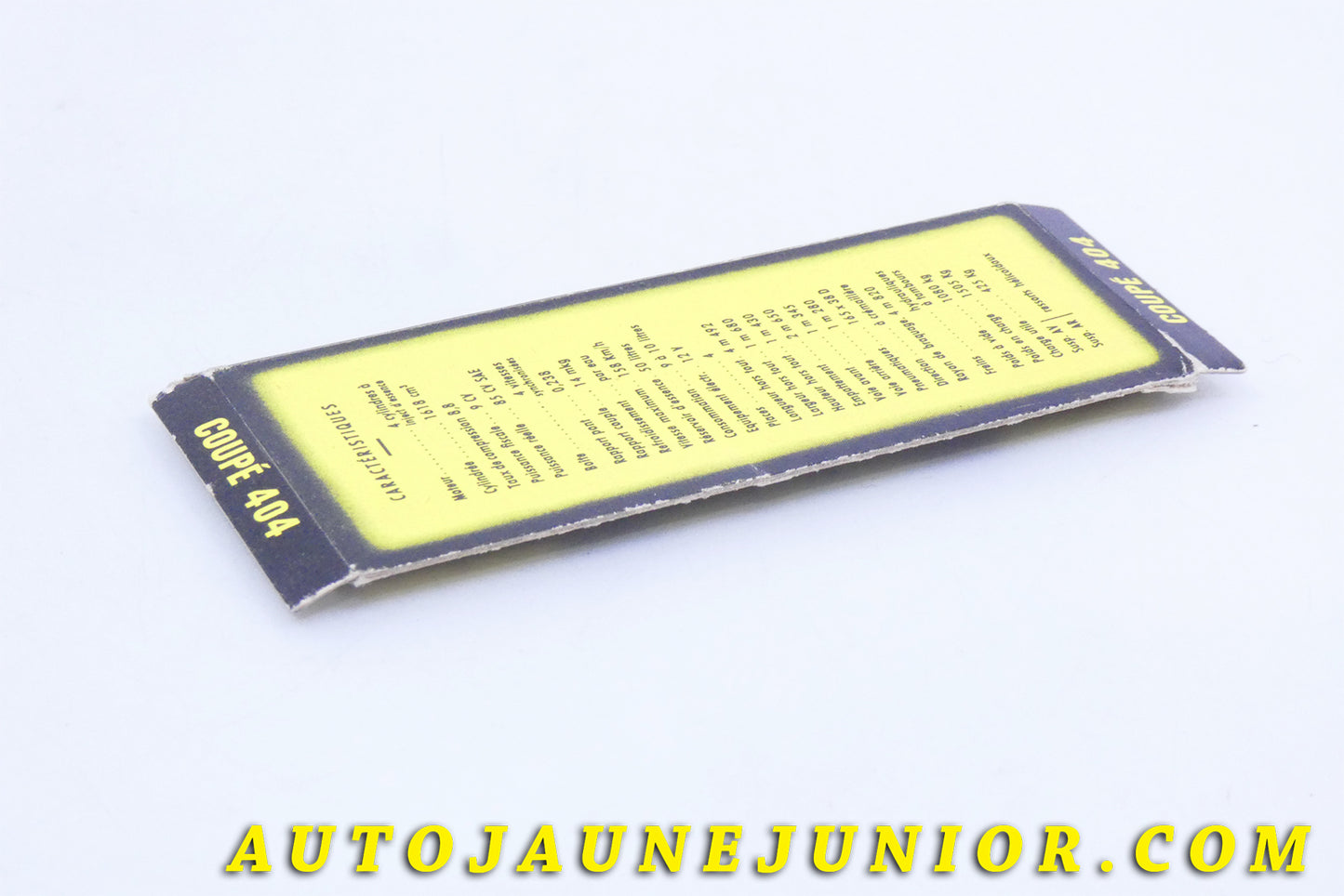 Le #3986 - Norev - Peugeot - Socle Coupé 404 est en vente sur Auto Jaune Junior ! Découvrez nos collections de diecast Minialuxe, CIJ, C-I-J, JRD, J-R-D,  Matchbox, Majorette… AutoJauneJunior.com : le site de vente en ligne et de partage pour les passionés de miniatures et collectionneurs de jouets anciens ! Des centaines de modèles en vente, et des nouveautés mises en ligne chaque jour à 21h00 !