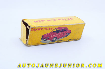 Le #3993 - Dinky Toys - Renault - Boite vide Dauphine est en vente sur Auto Jaune Junior ! Découvrez nos collections de diecast Minialuxe, CIJ, C-I-J, JRD, J-R-D,  Matchbox, Majorette… AutoJauneJunior.com : le site de vente en ligne et de partage pour les passionés de miniatures et collectionneurs de jouets anciens ! Des centaines de modèles en vente, et des nouveautés mises en ligne chaque jour à 21h00 !