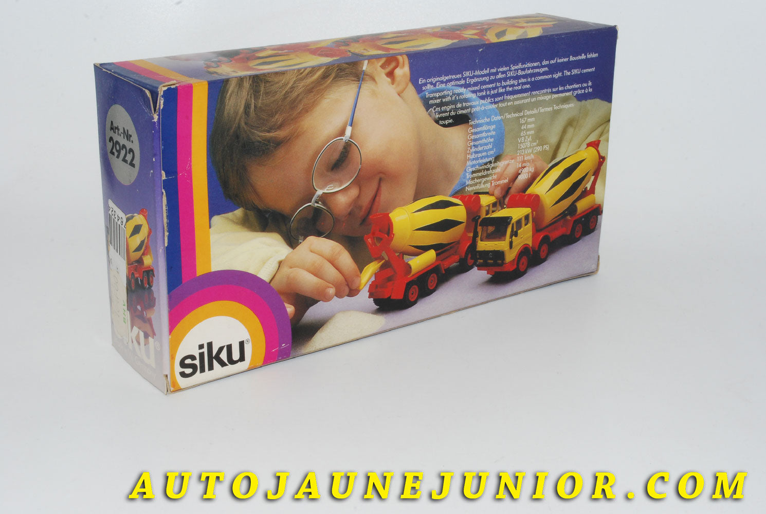 Le #4219 - Siku - Mercedes - Camion Toupie - Cabine 2232 - Bétonnière portée est en vente sur Auto Jaune Junior ! Découvrez nos collections de diecast Minialuxe, CIJ, C-I-J, JRD, J-R-D,  Matchbox, Majorette… AutoJauneJunior.com : le site de vente en ligne et de partage pour les passionés de miniatures et collectionneurs de jouets anciens ! Des centaines de modèles en vente, et des nouveautés mises en ligne chaque jour à 21h00 !