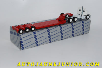 Le #4227 - Conrad - Mack - Tracteur Mack-R semi remorque porte engin "Talbert Low Loader" est en vente sur Auto Jaune Junior ! Découvrez nos collections de diecast Minialuxe, CIJ, C-I-J, JRD, J-R-D,  Matchbox, Majorette… AutoJauneJunior.com : le site de vente en ligne et de partage pour les passionés de miniatures et collectionneurs de jouets anciens ! Des centaines de modèles en vente, et des nouveautés mises en ligne chaque jour à 21h00 !