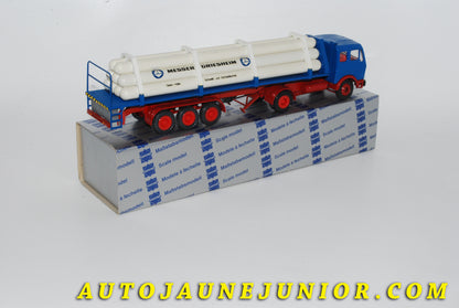 Le #4228 - Conrad - Mercedes - Tracteur Mercedes-Benz NG 1632S avec une semi-remorque citerne TF 200. "Meeser Griesheim" est en vente sur Auto Jaune Junior ! Découvrez nos collections de diecast Minialuxe, CIJ, C-I-J, JRD, J-R-D,  Matchbox, Majorette… AutoJauneJunior.com : le site de vente en ligne et de partage pour les passionés de miniatures et collectionneurs de jouets anciens ! Des centaines de modèles en vente, et des nouveautés mises en ligne chaque jour à 21h00 !