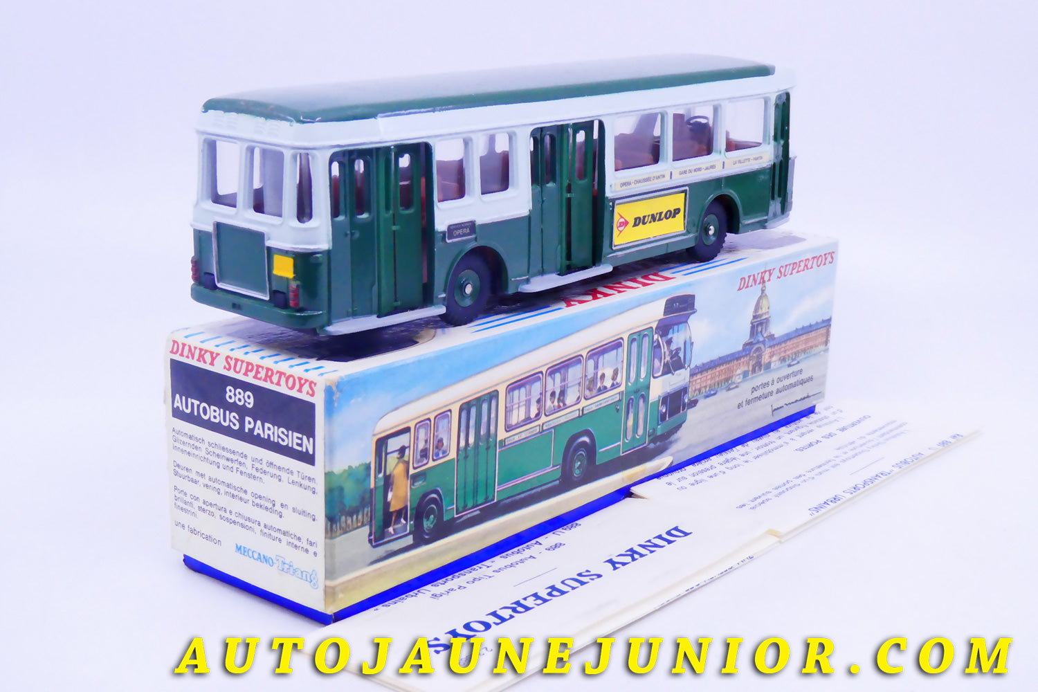 Le #4300 - Dinky Toys - Berliet - PCM Bus Parisien est en vente sur Auto Jaune Junior ! Découvrez nos collections de diecast Minialuxe, CIJ, C-I-J, JRD, J-R-D,  Matchbox, Majorette… AutoJauneJunior.com : le site de vente en ligne et de partage pour les passionés de miniatures et collectionneurs de jouets anciens ! Des centaines de modèles en vente, et des nouveautés mises en ligne chaque jour à 21h00 !