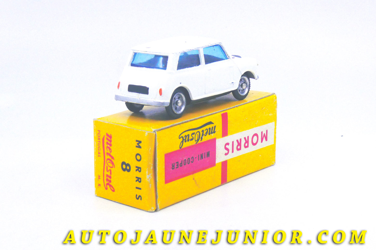 Le #4359 - Metosul - Morris - Mini Cooper est en vente sur Auto Jaune Junior ! Découvrez nos collections de diecast Minialuxe, CIJ, C-I-J, JRD, J-R-D,  Matchbox, Majorette… AutoJauneJunior.com : le site de vente en ligne et de partage pour les passionés de miniatures et collectionneurs de jouets anciens ! Des centaines de modèles en vente, et des nouveautés mises en ligne chaque jour à 21h00 !